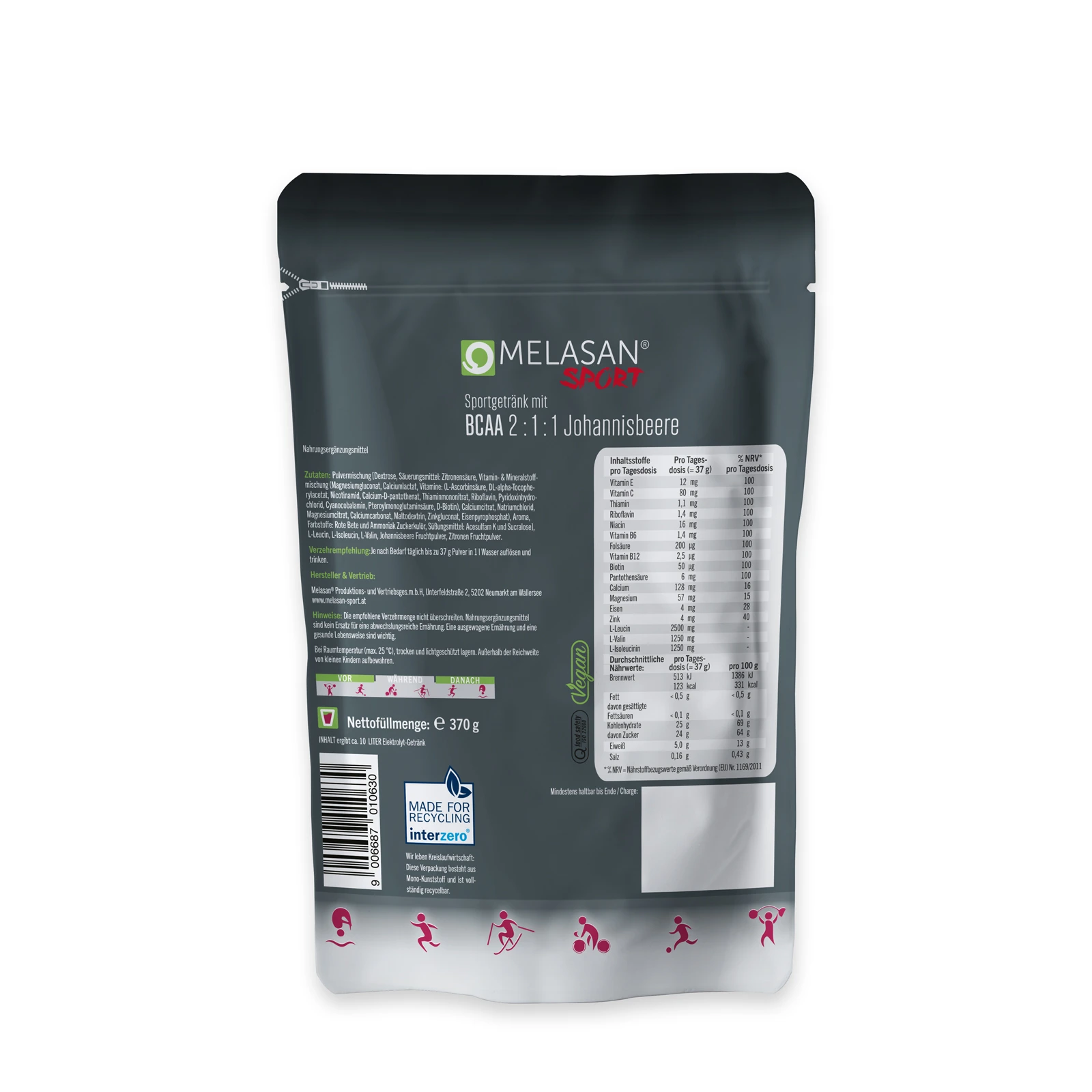 BCAA 2:1:1 Refill-Pack Johannisbeere – Bild 2